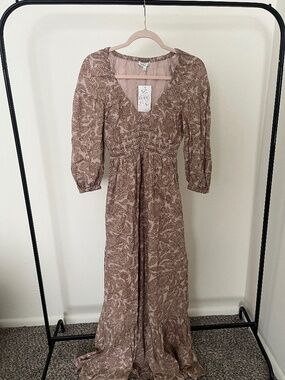 Patrons of Peace Pale Mauve Maxi Dress - S